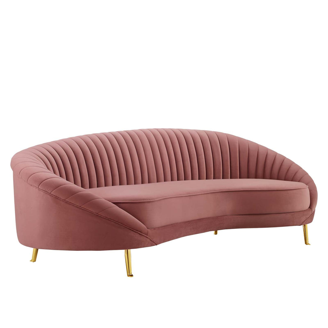 Camber Channel Tufted Performance Velvet Sofa By HouseBean