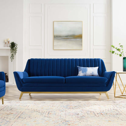 Winsome Channel Tufted Performance Velvet Sofa by Modway