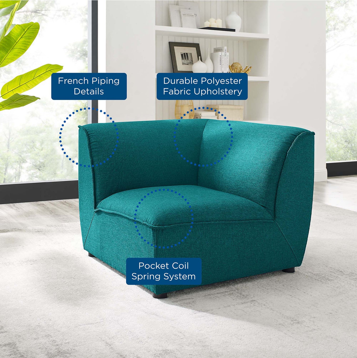 Comprise Corner Sectional Sofa Chair by Modway