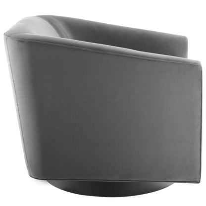 Twist Swivel Chair Performance Velvet Set of 2 by Modway