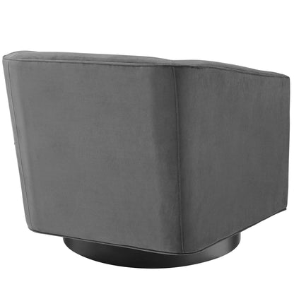 Twist Swivel Chair Performance Velvet Set of 2 by Modway