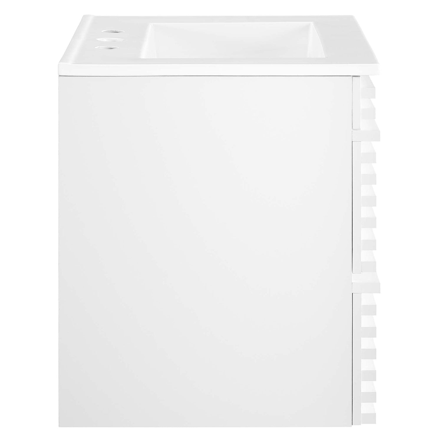 Render Wall-Mount Bathroom Vanity with White Basin Included by Modway