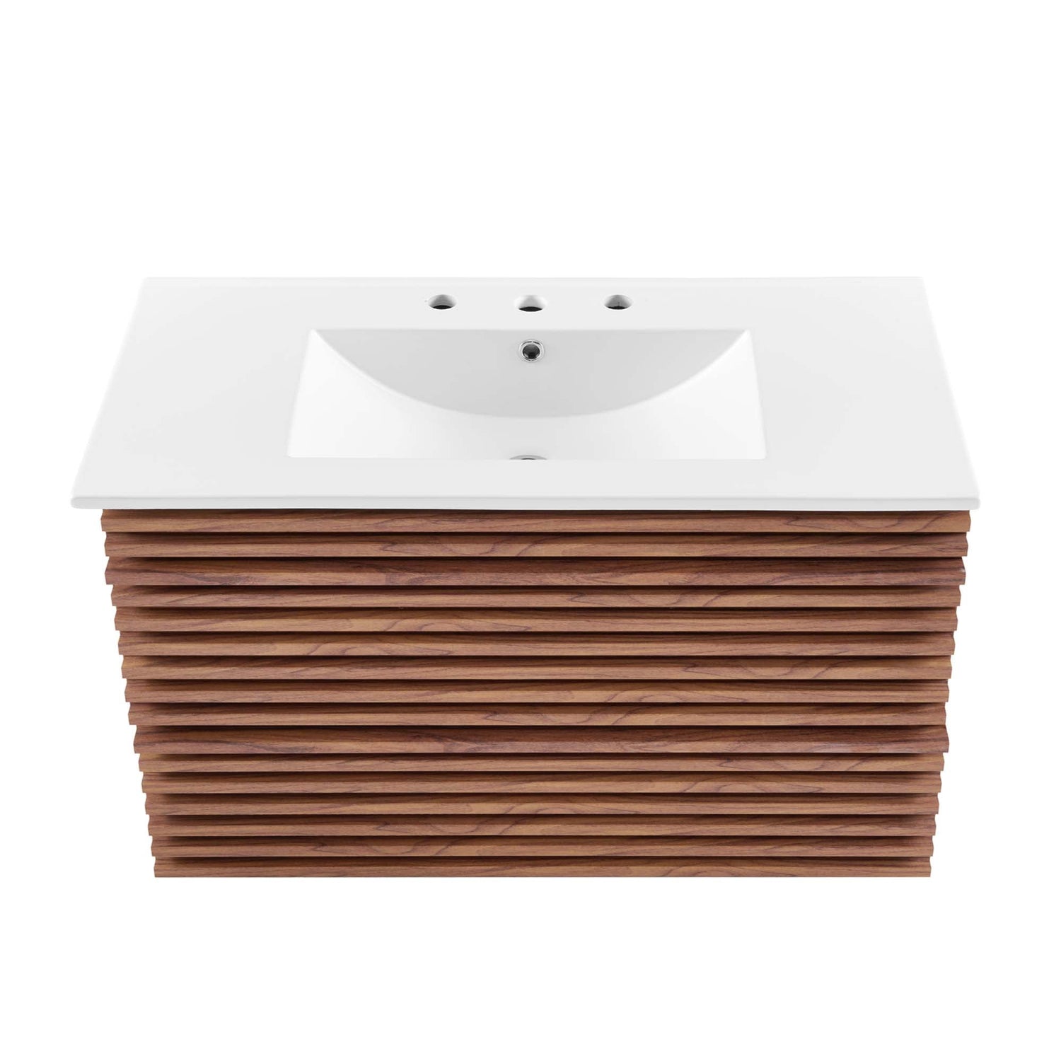 Render Wall-Mount Bathroom Vanity with White Basin Included by Modway