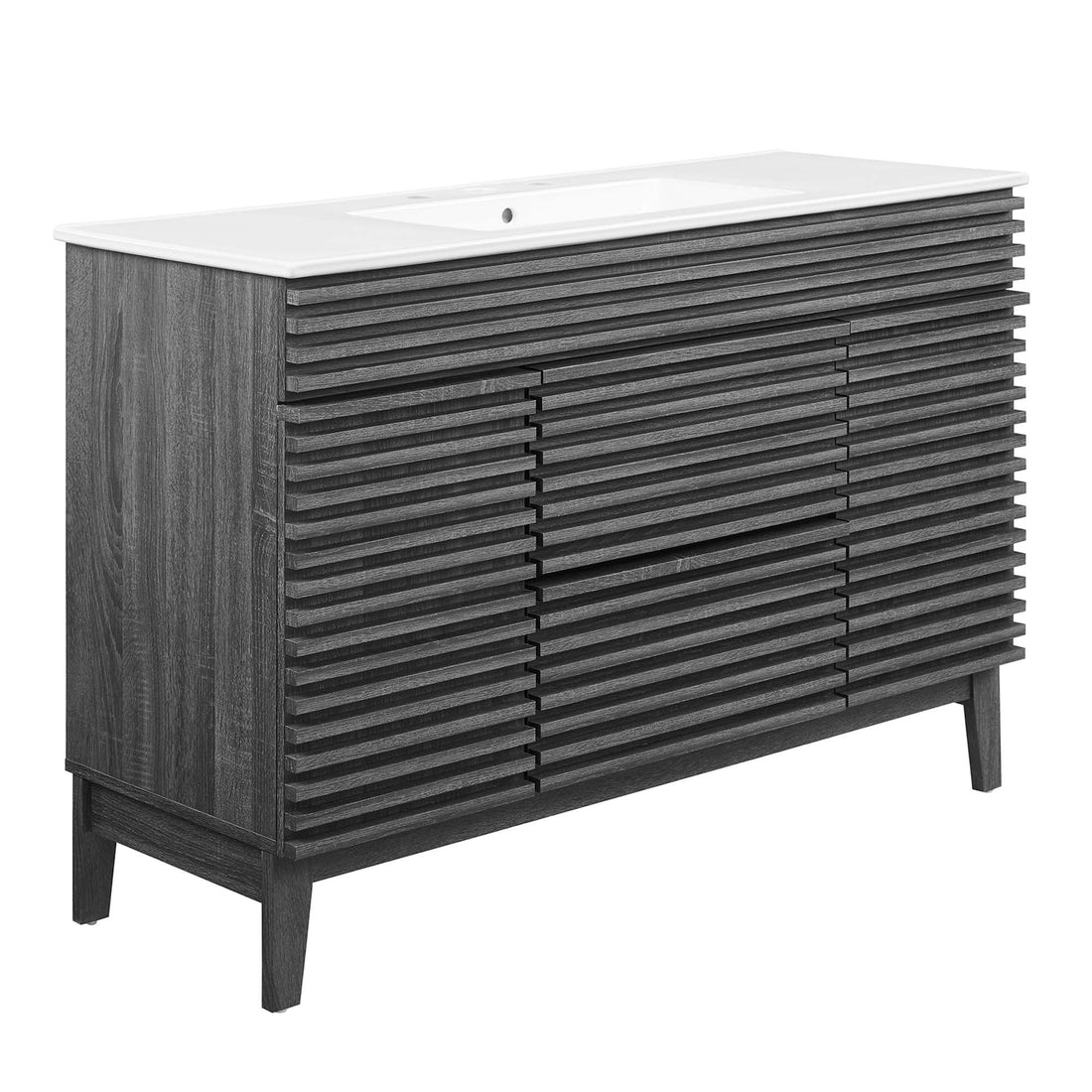 Charcoal White / 48&quot; Single