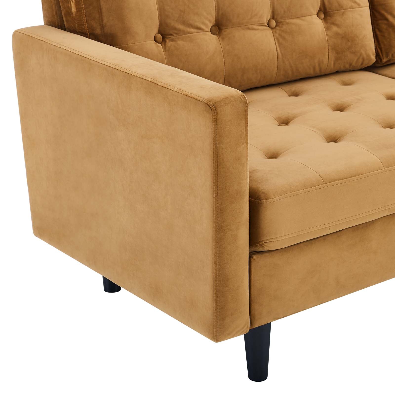 Exalt Tufted Performance Velvet Sofa By HouseBean