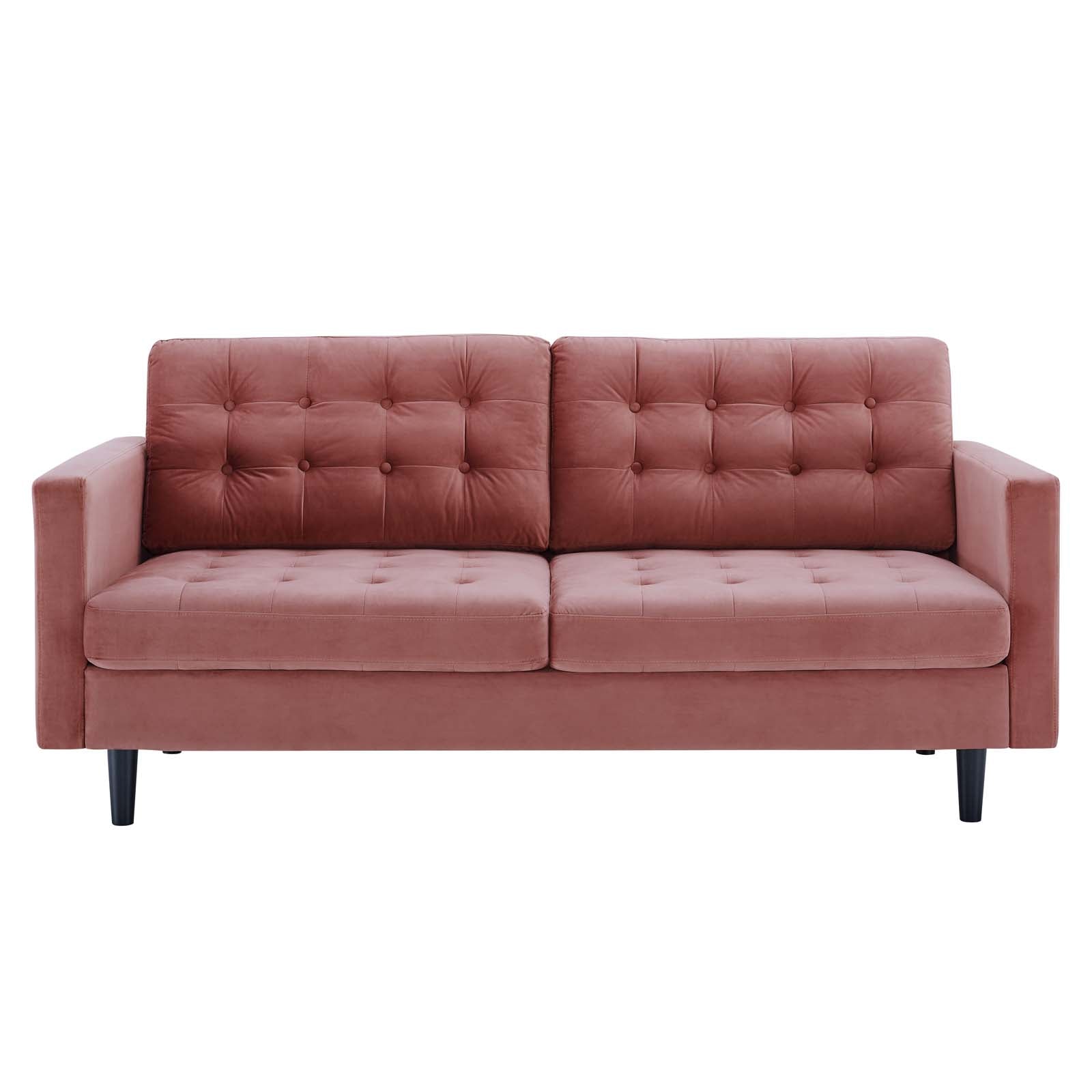 Exalt Tufted Performance Velvet Sofa By HouseBean