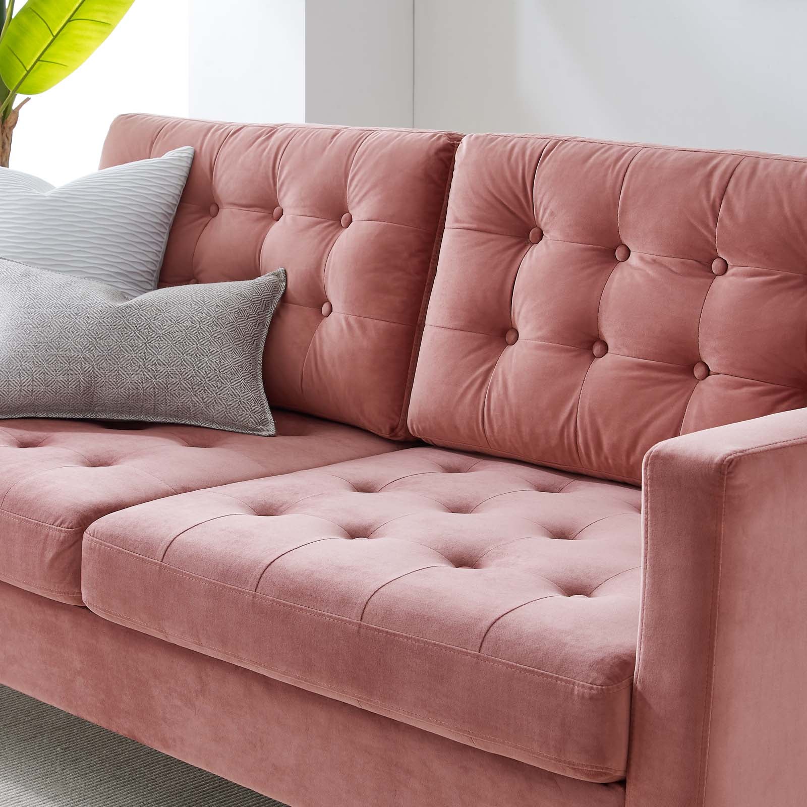 Exalt Tufted Performance Velvet Sofa By HouseBean