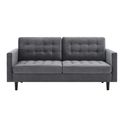 Exalt Tufted Performance Velvet Sofa By HouseBean