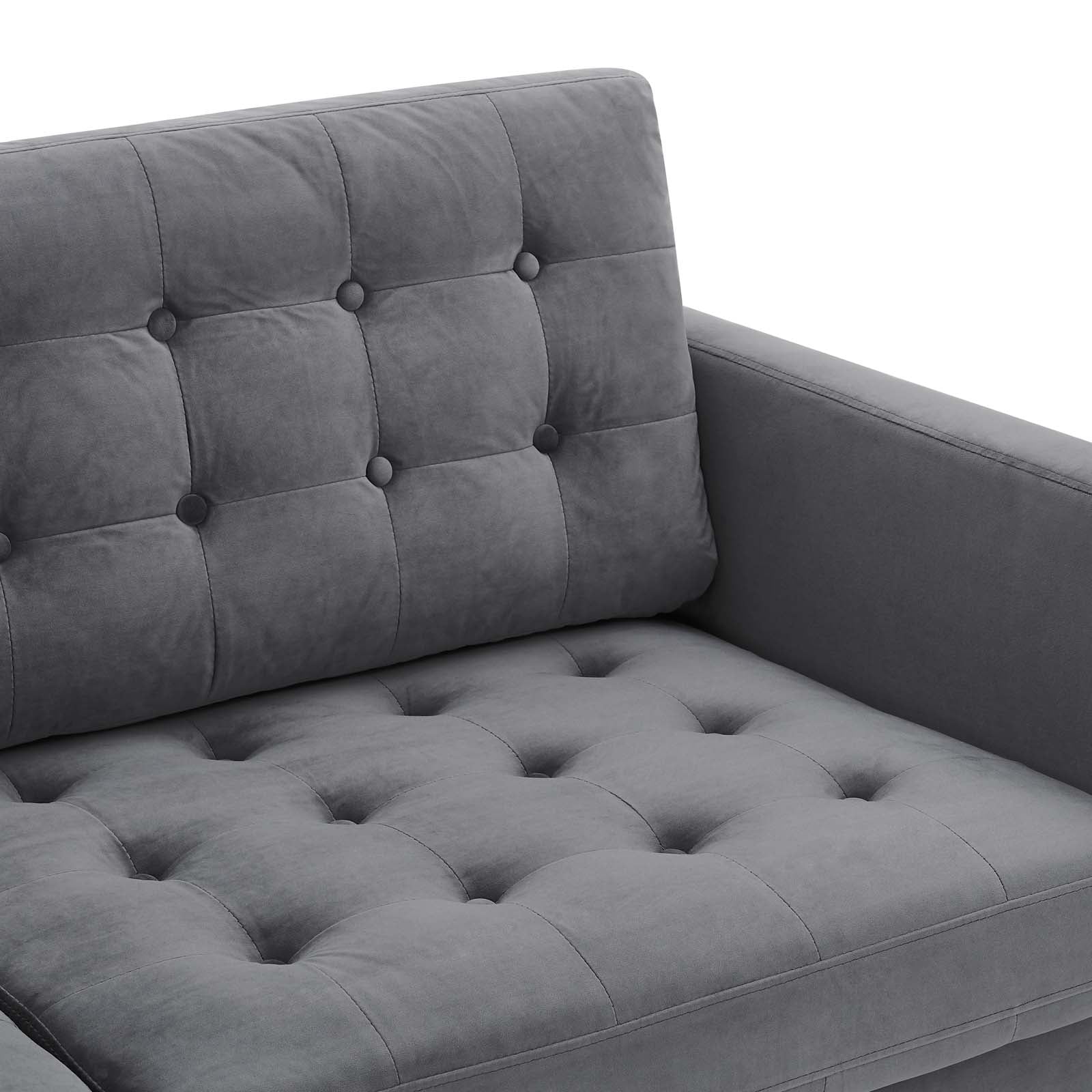 Exalt Tufted Performance Velvet Sofa By HouseBean