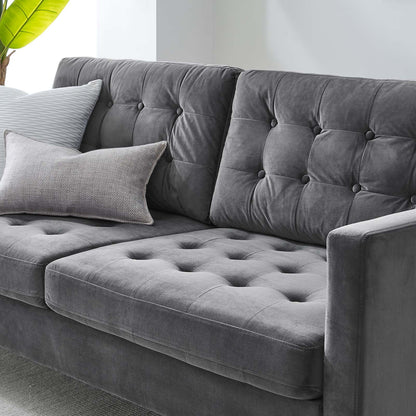 Exalt Tufted Performance Velvet Sofa By HouseBean