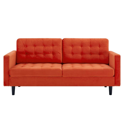 Exalt Tufted Performance Velvet Sofa By HouseBean