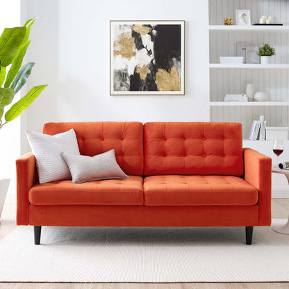 Exalt Tufted Performance Velvet Sofa By HouseBean