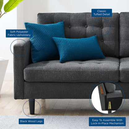 Exalt Tufted Fabric Sofa by Modway