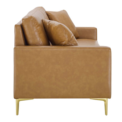 Juliana Vegan Leather Sofa by Modway