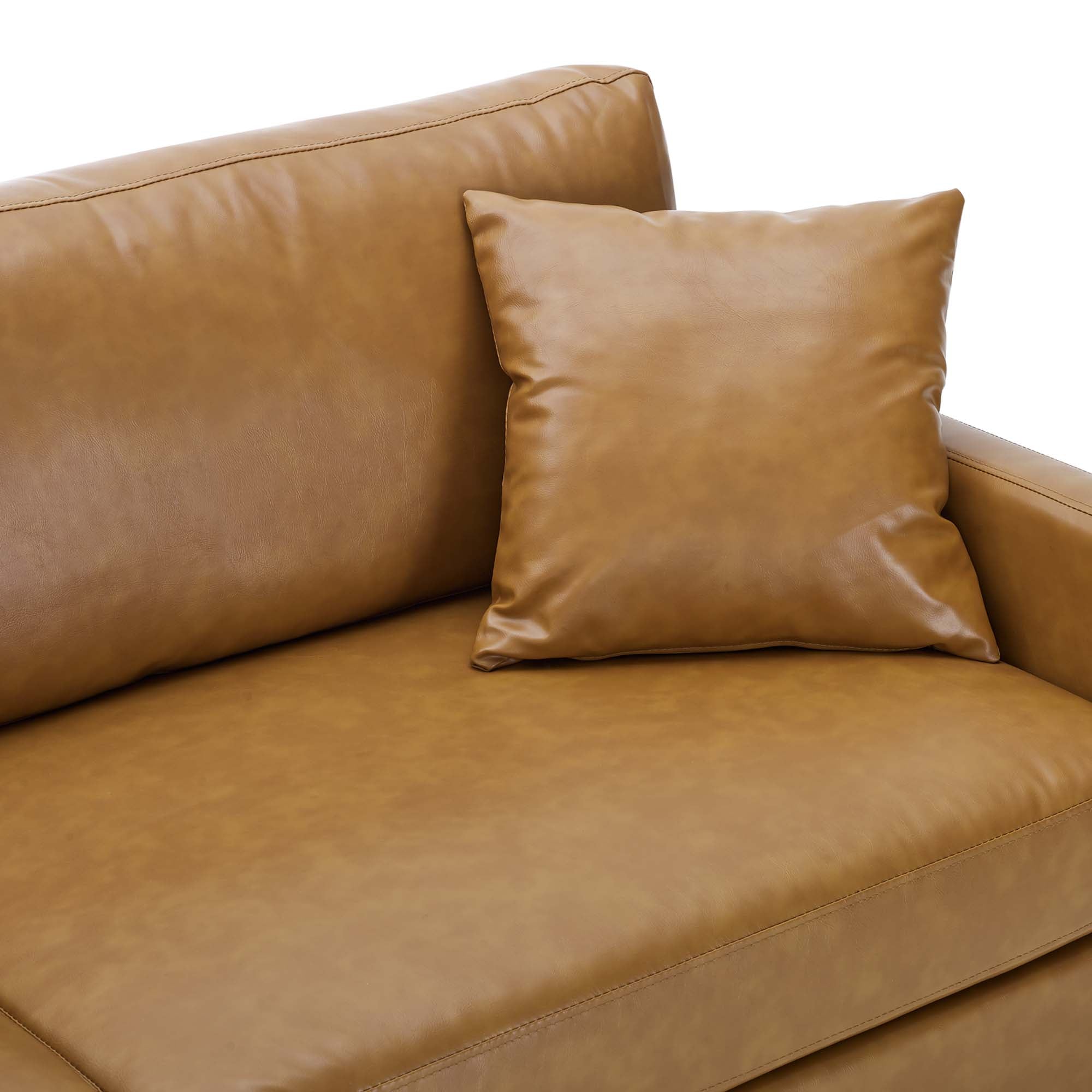 Juliana Vegan Leather Sofa by Modway