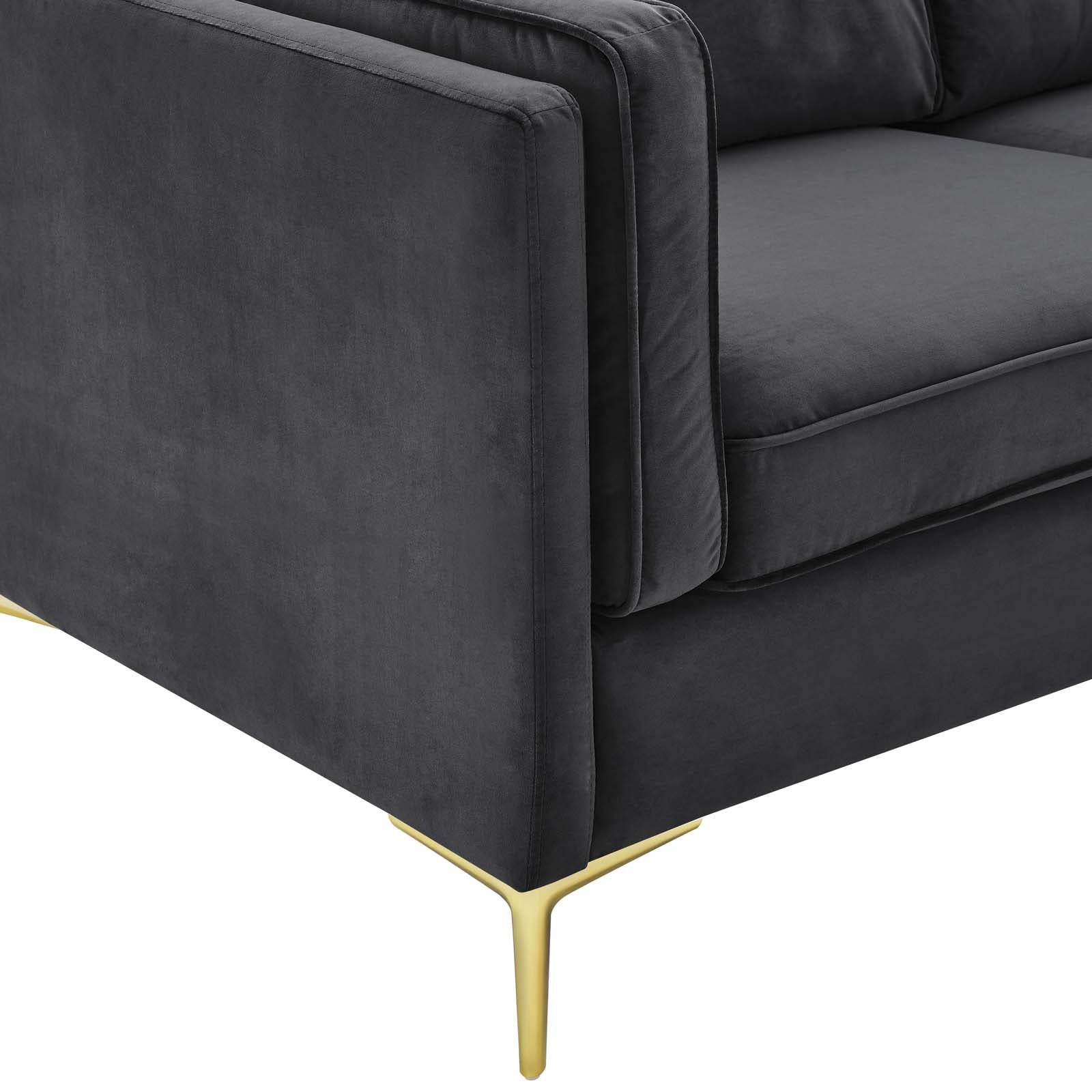 Kaiya Performance Velvet Sofa By HouseBean