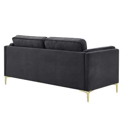 Kaiya Performance Velvet Sofa By HouseBean