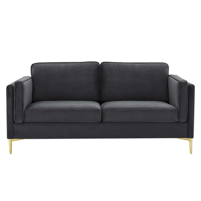 Kaiya Performance Velvet Sofa By HouseBean