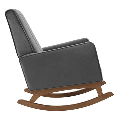 Sway Performance Velvet Rocking Chair By HouseBean