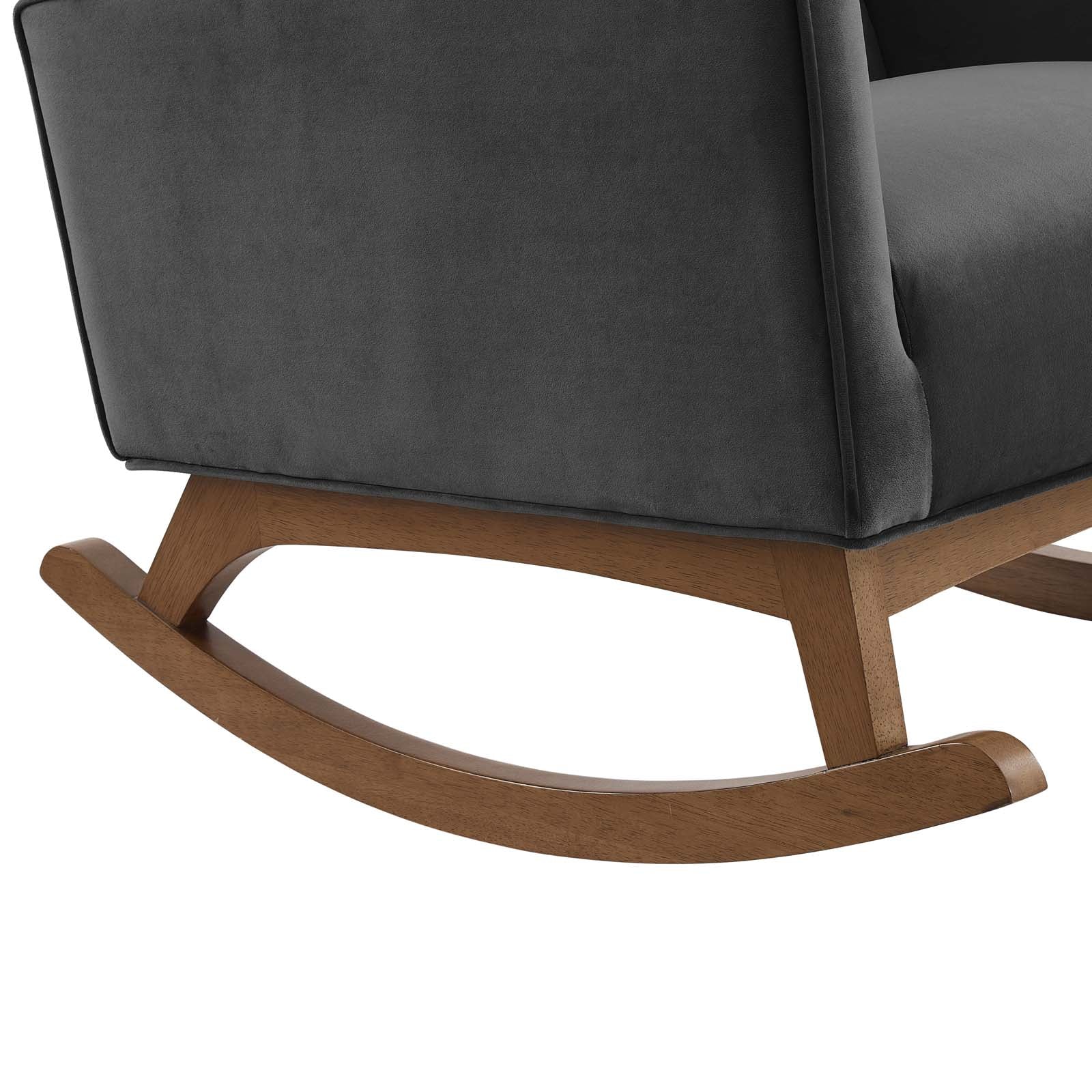 Sway Performance Velvet Rocking Chair By HouseBean