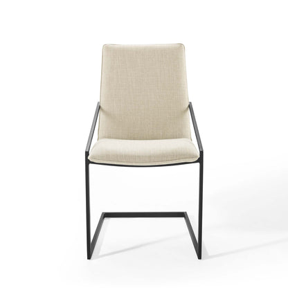 Pitch Dining Armchair Upholstered Fabric Set of 2 by Modway