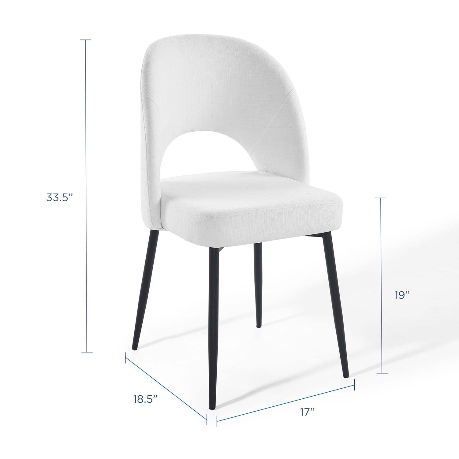 Rouse Dining Side Chair Upholstered Fabric Set of 2 by Modway