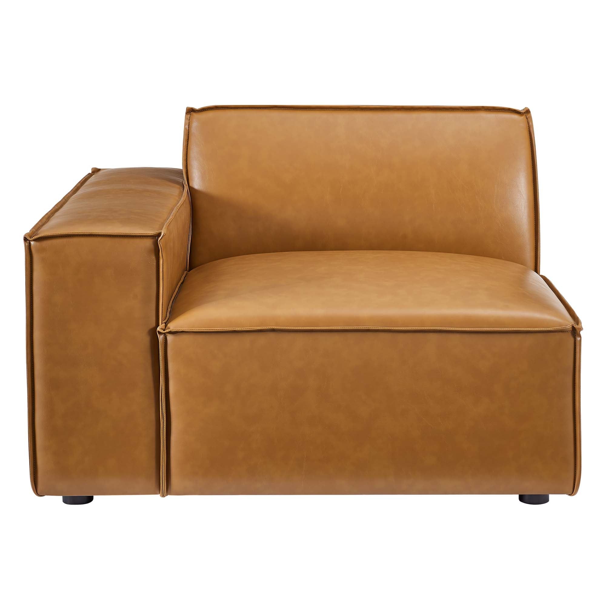 Restore Left-Arm Vegan Leather Sectional Sofa Chair by Modway