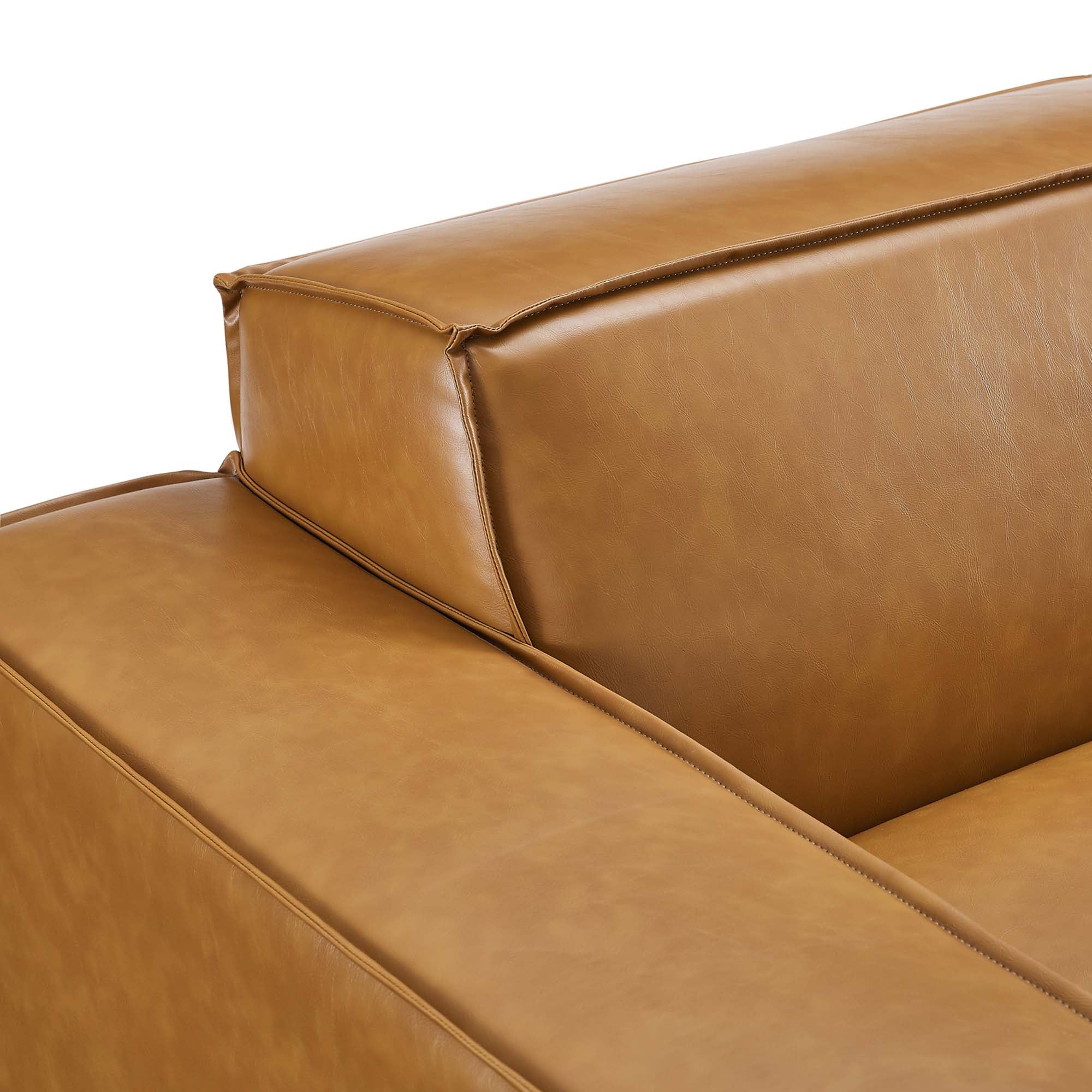 Restore Left-Arm Vegan Leather Sectional Sofa Chair by Modway