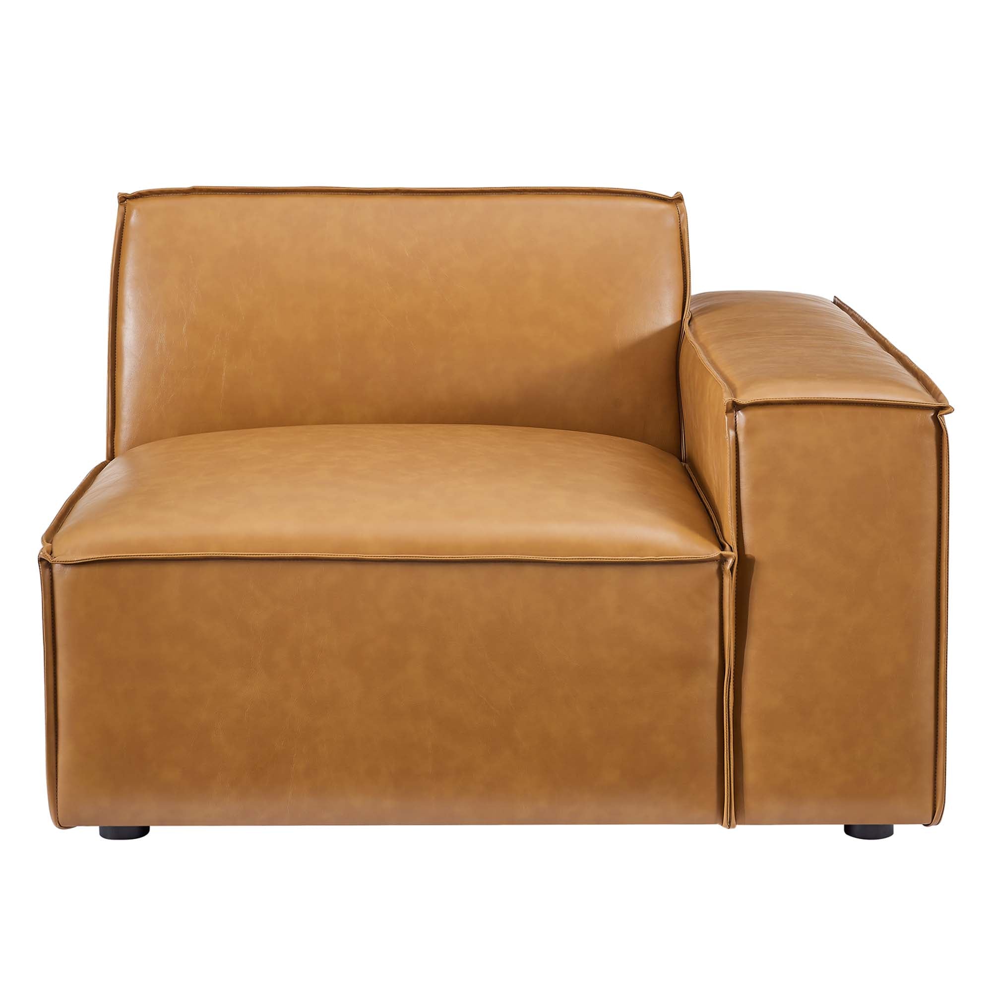 Restore Right-Arm Vegan Leather Sectional Sofa Chair by Modway