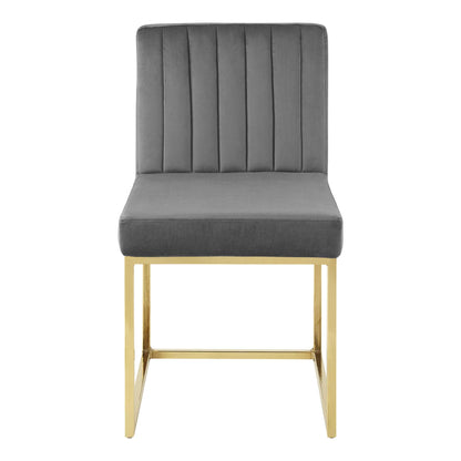 Carriage Performance Velvet Dining Chair Set of 2 by Modway