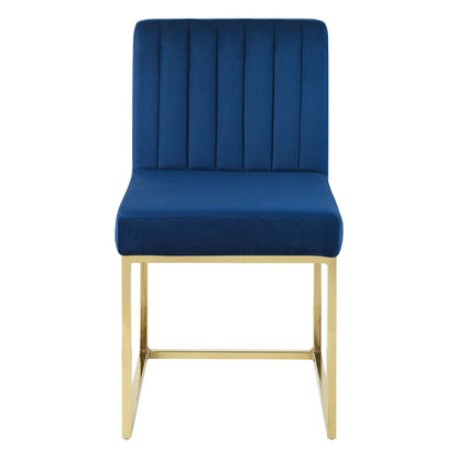 Carriage Performance Velvet Dining Chair Set of 2 by Modway