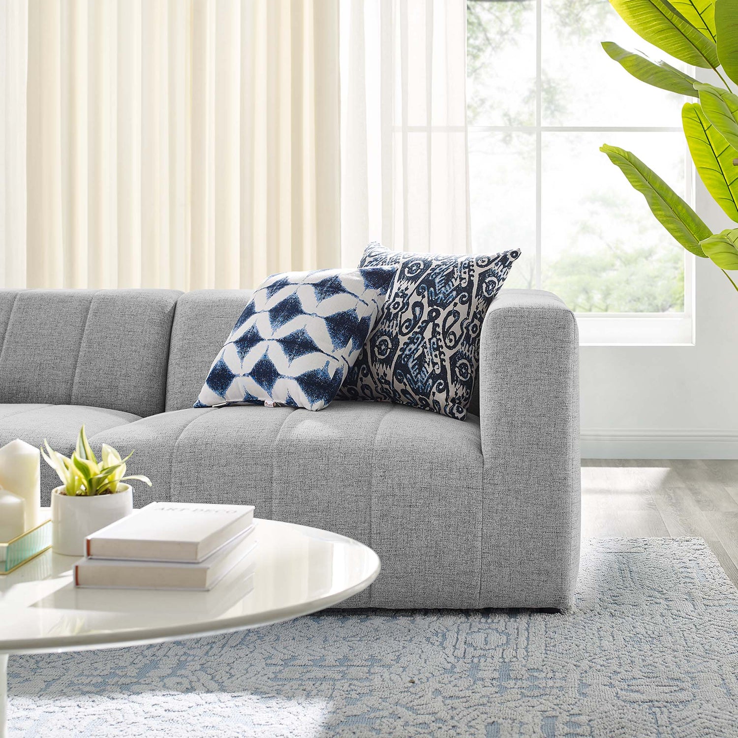 Bartlett Upholstered Fabric 2-Piece Loveseat by Modway