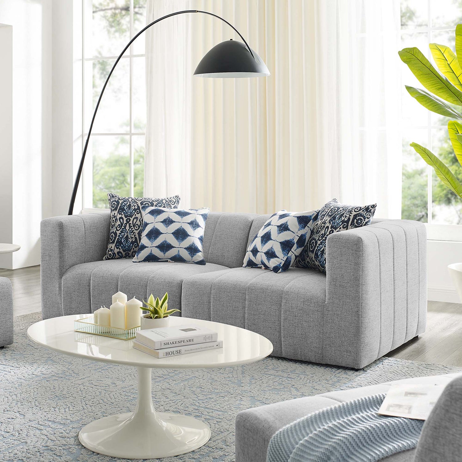 Bartlett Upholstered Fabric 2-Piece Loveseat by Modway