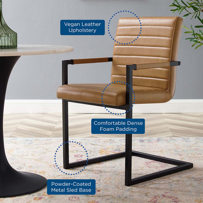 Savoy Vegan Leather Dining Chairs - Set of 2 by Modway