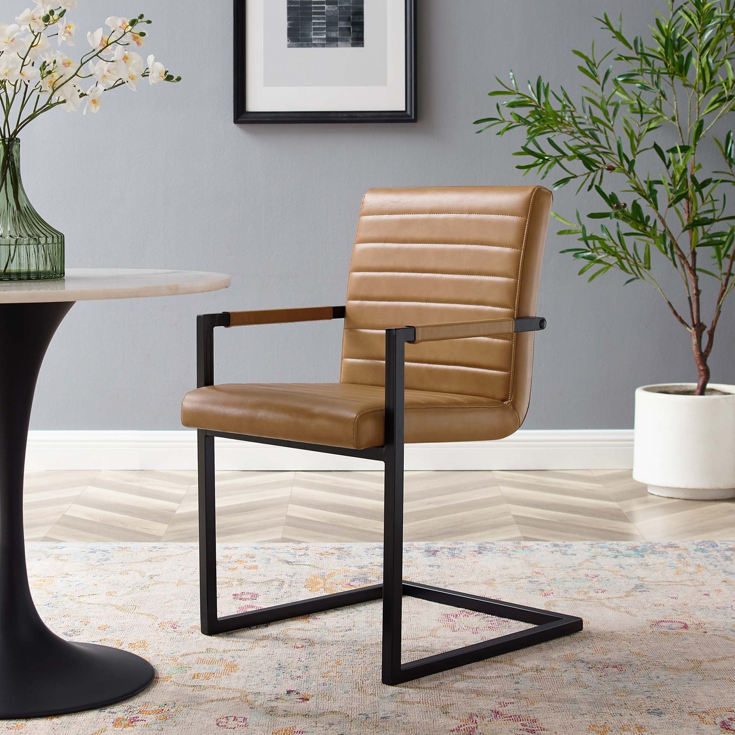 Savoy Vegan Leather Dining Chairs - Set of 2 by Modway