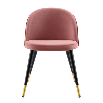Cordial Performance Velvet Dining Chairs - Set of 2 by Modway