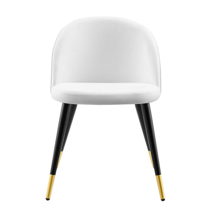Cordial Performance Velvet Dining Chairs - Set of 2 by Modway