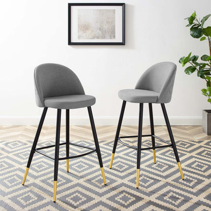 Cordial Fabric Bar Stools - Set of 2 By HouseBean