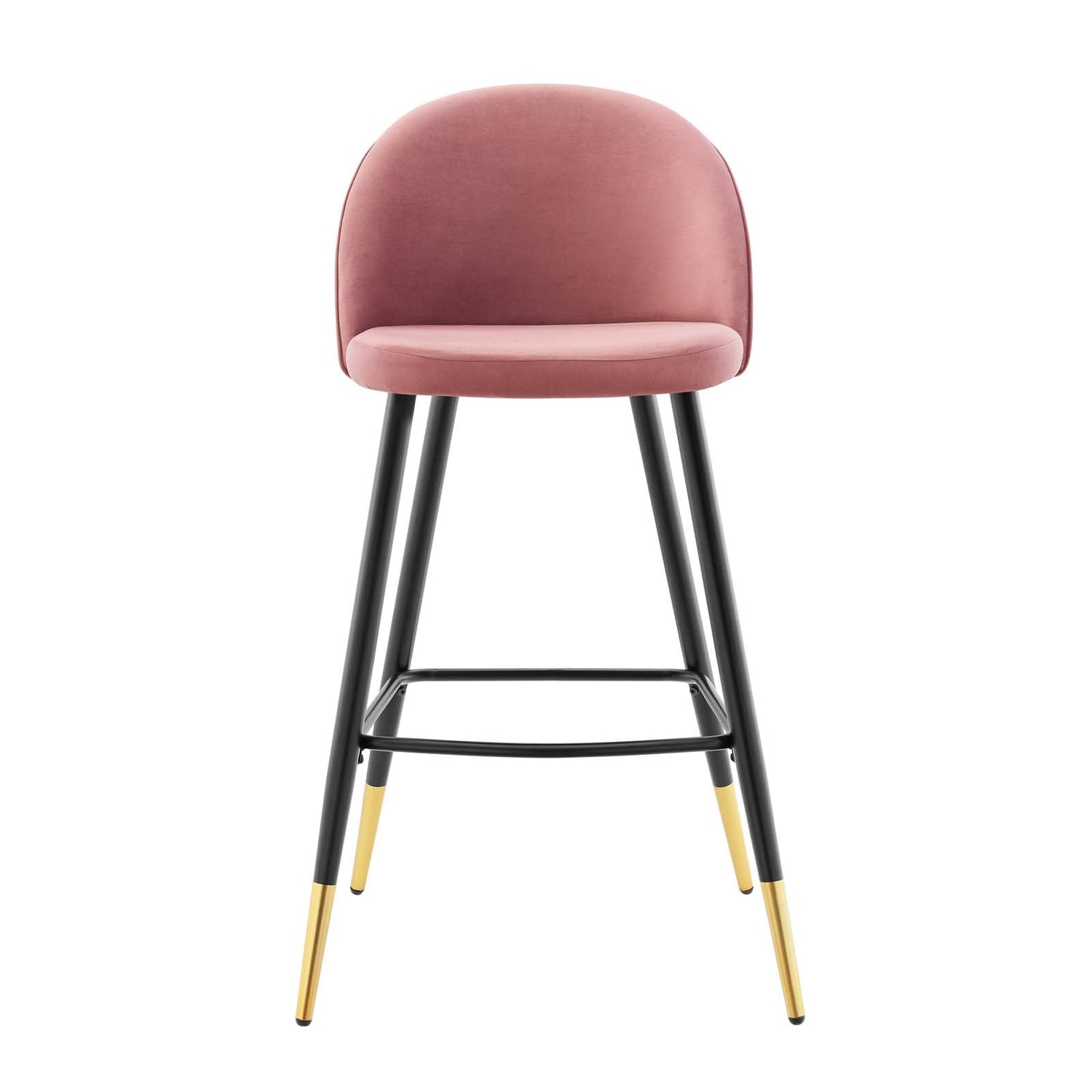 Cordial Performance Velvet Bar Stools - Set of 2 By HouseBean