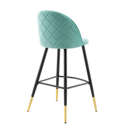 Cordial Performance Velvet Bar Stools - Set of 2 By HouseBean