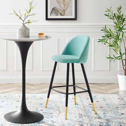 Cordial Performance Velvet Bar Stools - Set of 2 by Modway