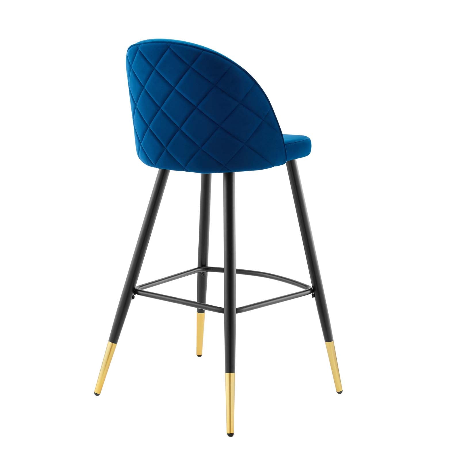 Cordial Performance Velvet Bar Stools - Set of 2 By HouseBean