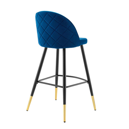 Cordial Performance Velvet Bar Stools - Set of 2 by Modway
