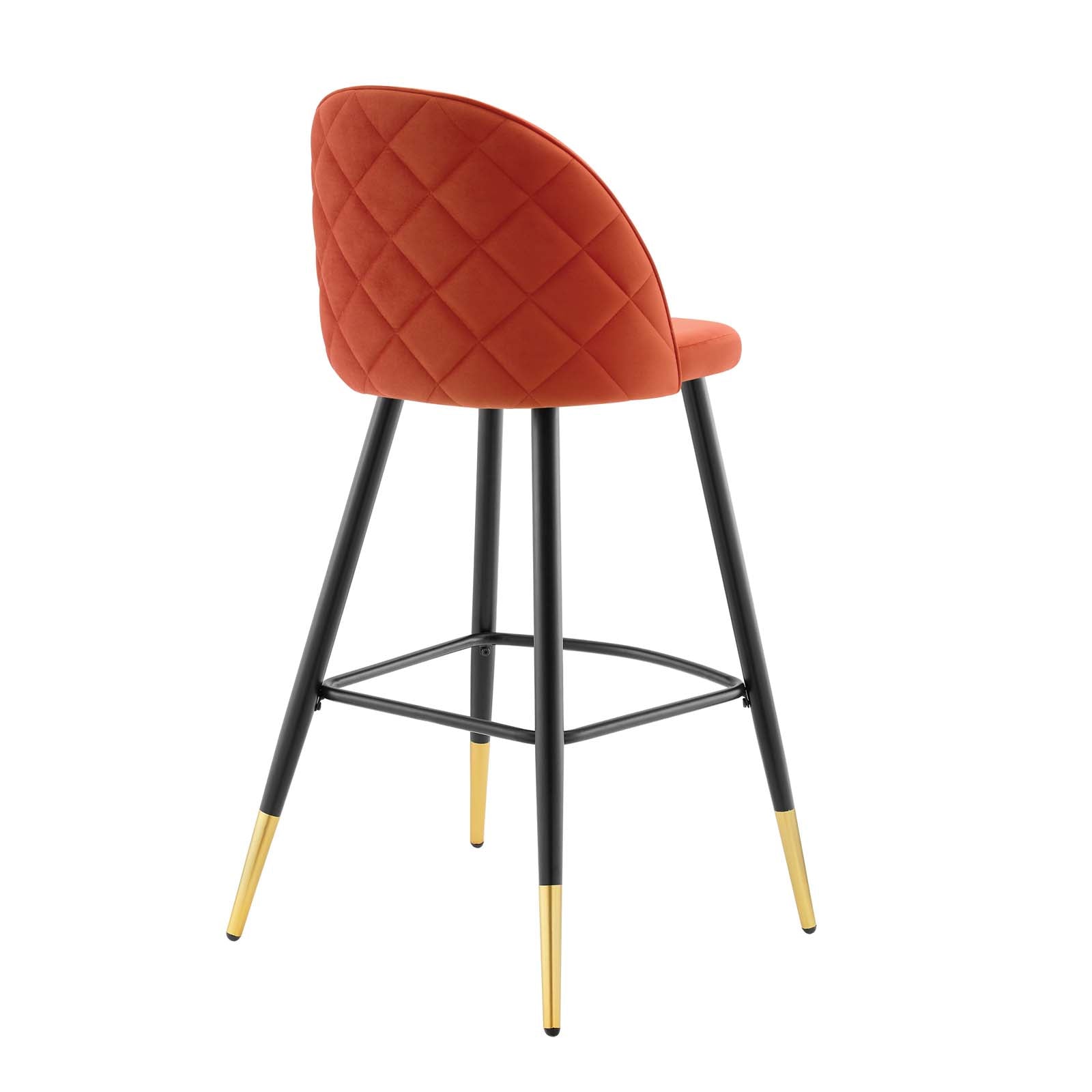 Cordial Performance Velvet Bar Stools - Set of 2 By HouseBean