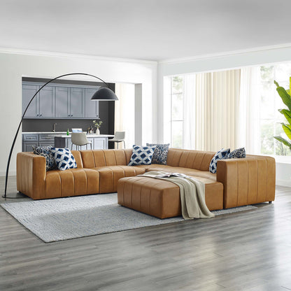 Bartlett Vegan Leather 6-Piece Sectional Sofa by Modway