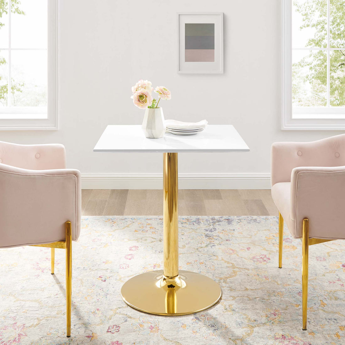 Verne 28&quot; Square Dining Table by Modway