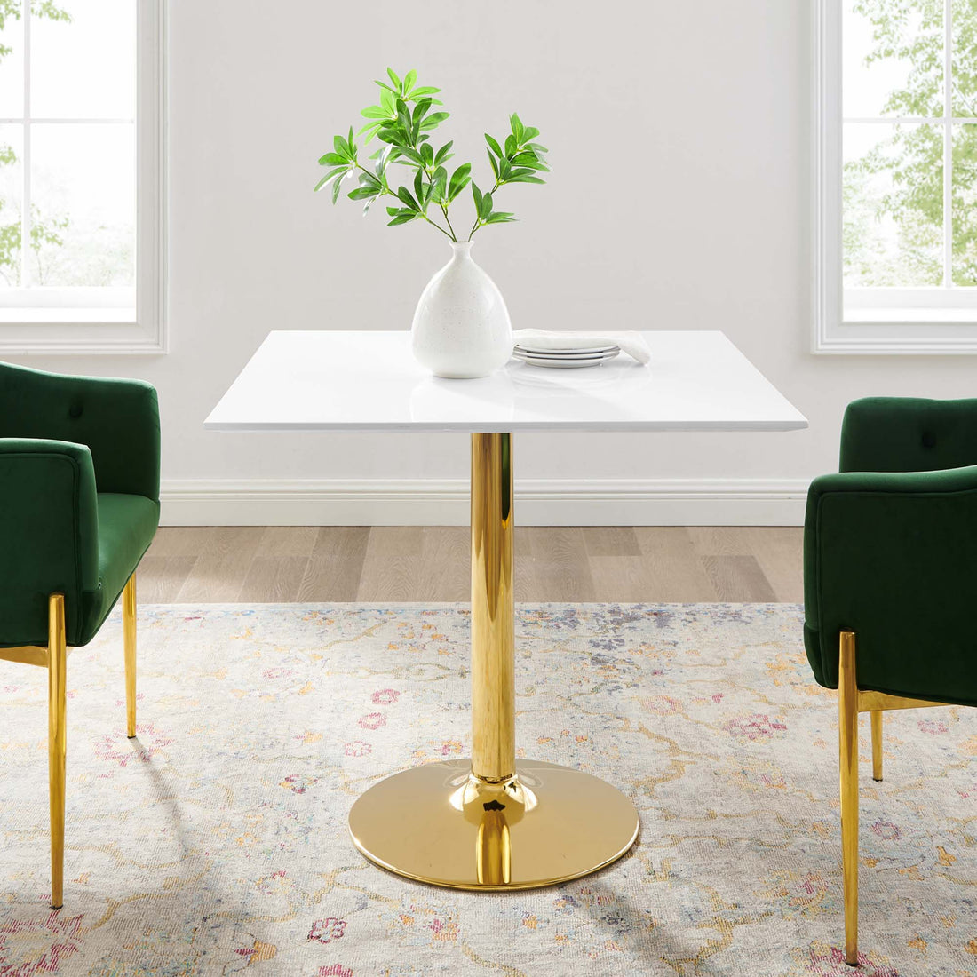 Verne 35&quot; Square Dining Table by Modway