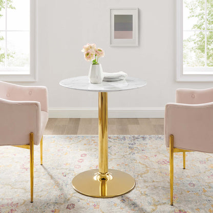 Verne 28&quot; Artificial Marble Dining Table by Modway
