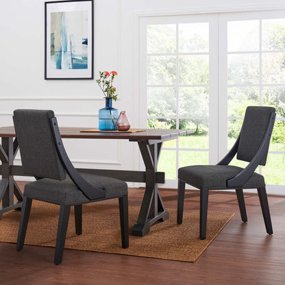 Cambridge Upholstered Fabric Dining Chairs - Set of 2 by Modway