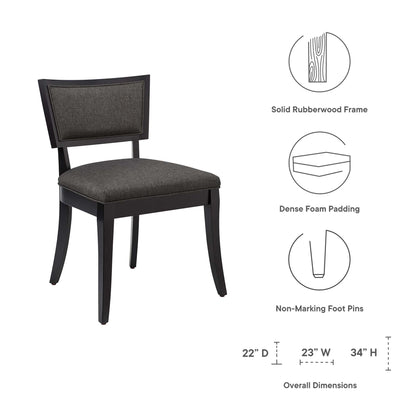 Pristine Upholstered Fabric Dining Chairs Set of 2 by Modway